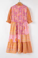 Bohemian Passey Floral Mixed Vestido mixto *