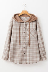 Bout buttoned hooded jacket *