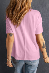 Camiseta de patchwork de Pink Stars