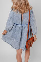 Beau Blue - Mini-robe en jean-A WOMAN WE LOVE