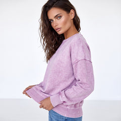 Sudadera de hombro caída