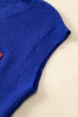 Bleui sparkling American flag knitted