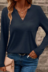 Long sleeve top patched *