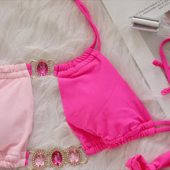 Traje de baño de dos piezas de "joyería"