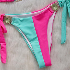 Traje de baño de dos piezas de "joyería"