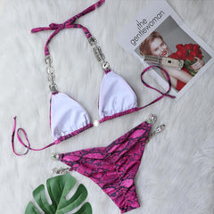 Two -piece "jewelry" swimsuit