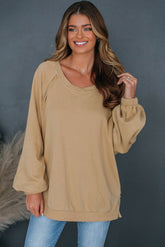 Sweatshirt, beige beige beige ligero, abiertamente