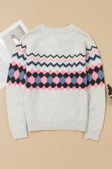 Cardigan Géométrique Boutonné