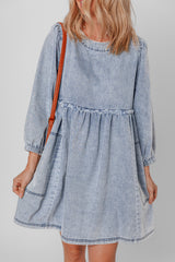Beau Blue - Mini-robe en jean -A WOMAN WE LOVE