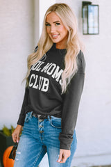 COOL MOMS CLUB Gray Drop Shoulder Sweatshirt