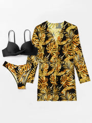 đș ĂCLAT TROPICAL Or â Le bikini sculptant qui sublime chaque courbe