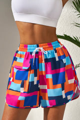 Pantalones cortos de playa con estampado geométrico *