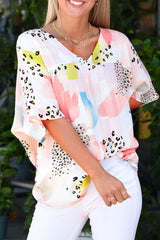 Amplio con una impresión impresa de acuarela de animales