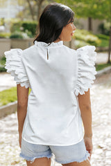 White high with crazy crazy sleeves of plain color