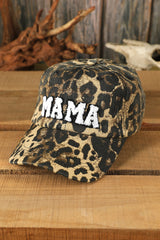 Casquette de baseball léopard brodée Leopard MAMA-A WOMAN WE LOVE
