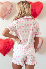 Ensemble pyjama rose imprimé nœud papillon *-A WOMAN WE LOVE