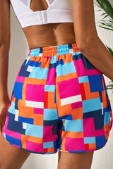 Pantalones cortos de playa con estampado geométrico *