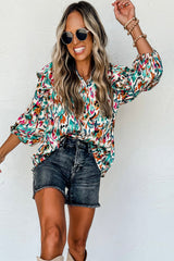 Blouse multicolore à abstrait-A WOMAN WE LOVE