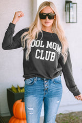 COOL MOMS CLUB Gray Drop Shoulder Sweatshirt