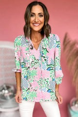 Chemise ample nouée à col en V *-A WOMAN WE LOVE