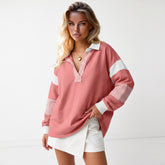 Sudadera relajada a rayas *