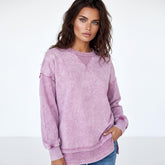 Sudadera de hombro caída