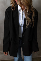 Blazer boutonné noir -A WOMAN WE LOVE