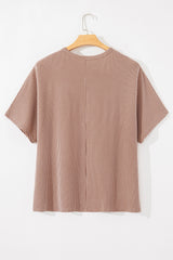 Large ribbed knitting t-shirt *