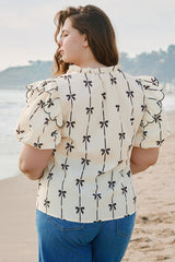 Chemisier grande taille à lacets et col cranté *-A WOMAN WE LOVE