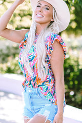 Chemisier à manches flottantes à volants *-A WOMAN WE LOVE