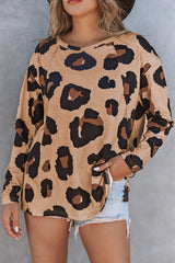 High with long sleeves and leopard print *