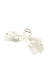 Large hair clip with white knot decor
