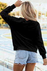 Sweat-shirt graphique noir à épaules tombantes Tinsel Game Day