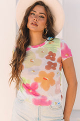 Multicolored short Multicolor T-shirt *