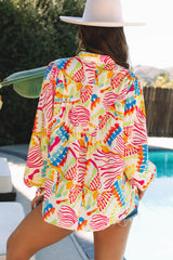 Chemise surdimensionnée haute et basse orange *-A WOMAN WE LOVE