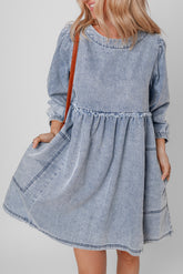 Beau Blue - Mini-robe en jean-A WOMAN WE LOVE