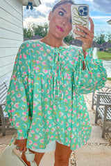 Chemisier babydoll à lacets et manches lanternes *-A WOMAN WE LOVE