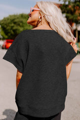 Ensemble t-shirt ample texturé noir *-A WOMAN WE LOVE