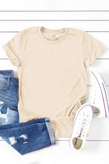 United khaki round neck t-shirt