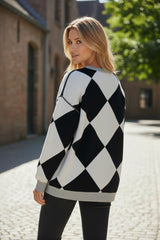 Cárdigan abotonado negro *