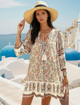 Ample mini-hob with V-collar with tightening cord *