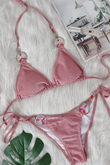 Maillot de Bain Bijoux Rose