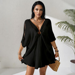 ✨ NOIR DIVIN – La robe fluide au charme irrésistiblement sensuel