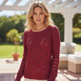 ❤️ Pull ajouré rouge – Stradivarius