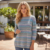 🌈 Pull rayé pastel 100% coton – BEXLEYS WOMAN