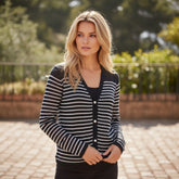 💙 Gilet rayé en lin – RICH & ROYAL