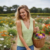 Débardeur en maille ajourée 100% coton – MNG