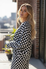 Black living room set with long sleeve top *