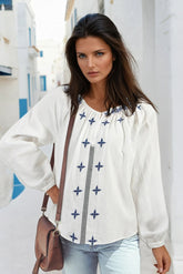 Chemisier boutonné à manches longues *