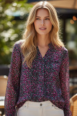 Decreeed shirt Printed button on polka dots *